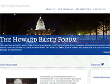 Tablet Screenshot of howardbakerforum.org